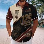 Indian Motorcycle 125th Anniversary Short Sleeve Button-Down Shirt – TMTHU8557