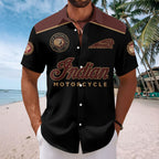 Indian Motorcycle 125th Anniversary Short Sleeve Button-Down Shirt – HOATT20289