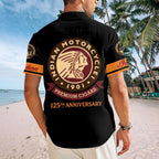 Indian Motorcycle 125th Anniversary Short Sleeve Button-Down Shirt – HOATT20330