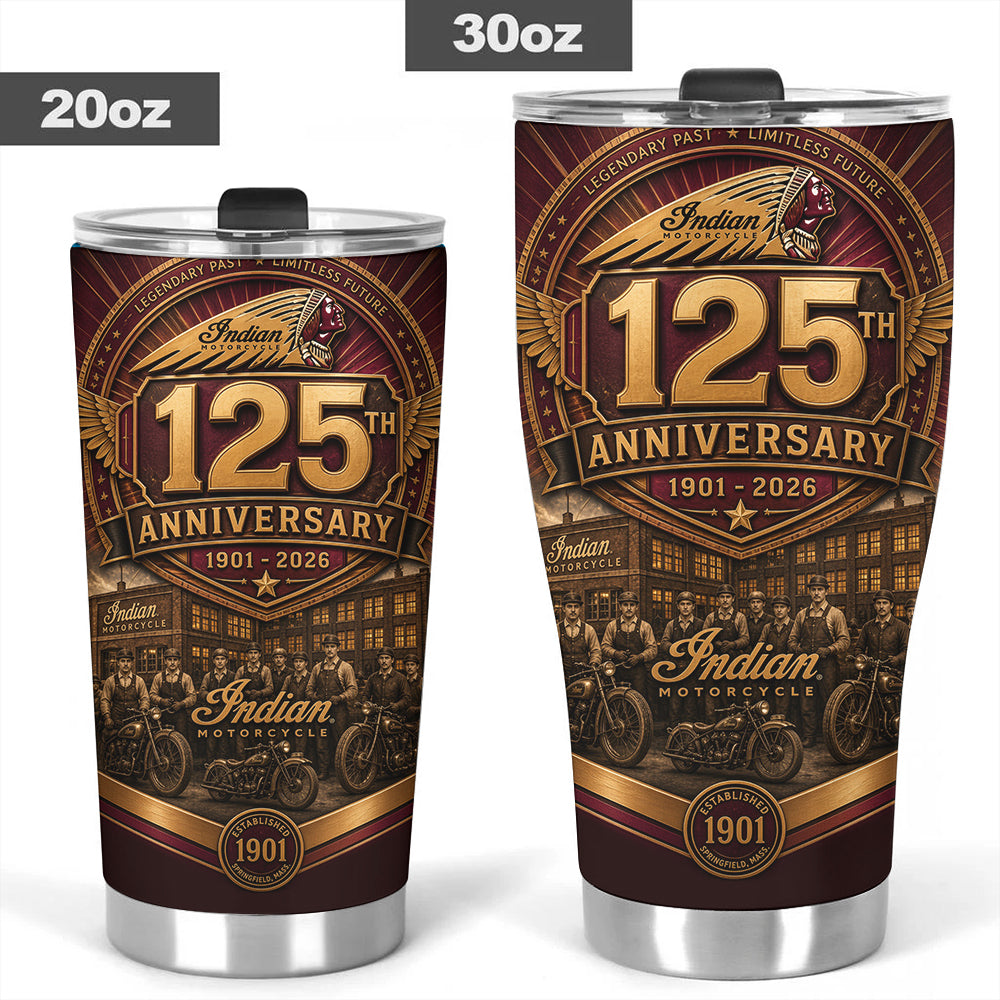 Indian Motorcycle 125th Anniversary Tumbler Cup – TMTHU8568