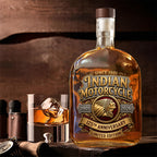 Indian Motorcycle 125th Anniversary 25oz Empty Whiskey Bottle – TMTHU8547