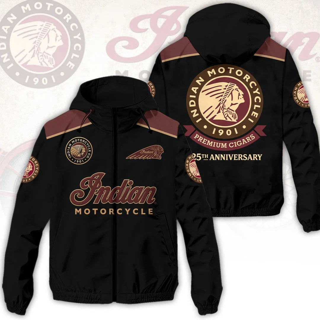 Indian Motorcycle 125th Anniversary 3D Windbreaker Jacket – HOATT20357