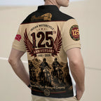 Indian Motorcycle 125th Anniversary Zip Polo Shirt – TMTHU8527