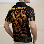 Indian Motorcycle 125th Anniversary Zip Polo Shirt – TMTHU8576