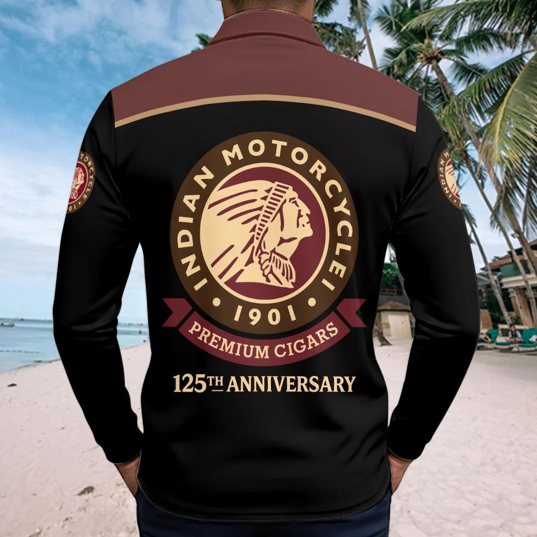 Indian Motorcycle 125th Anniversary Zip Polo Shirt – HOATT20327