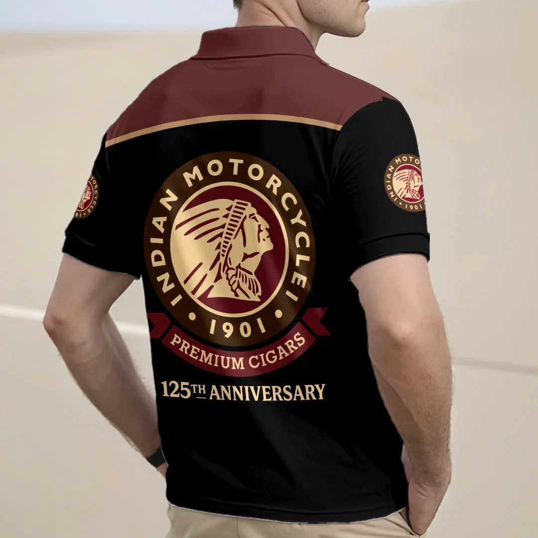 Indian Motorcycle 125th Anniversary Zip Polo Shirt – HOATT20327