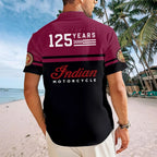Indian Motorcycle 125th Anniversary Short Sleeve Button-Down Shirt – TANTN24973