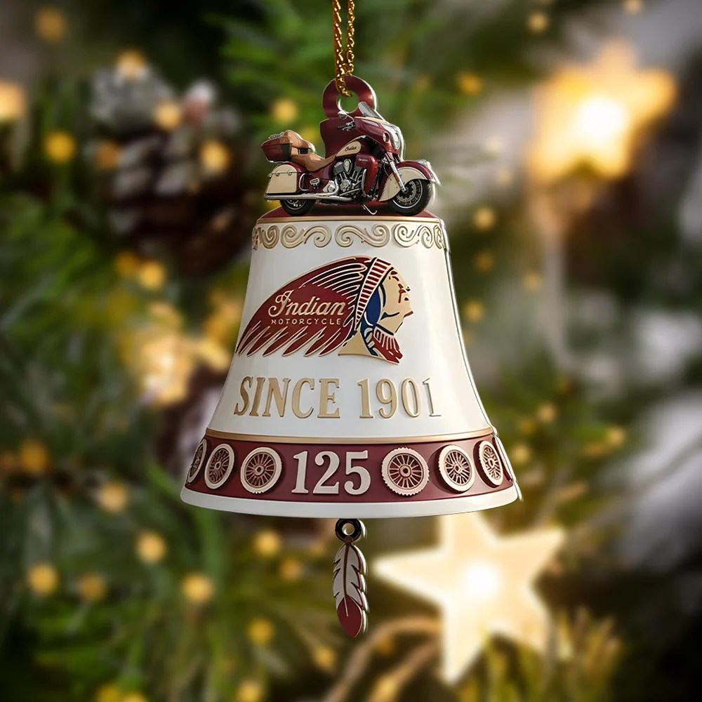 Indian Motorcycle 125th Anniversary Custom Shape 2-side Printed Acrylic Ornament – HOATT21160