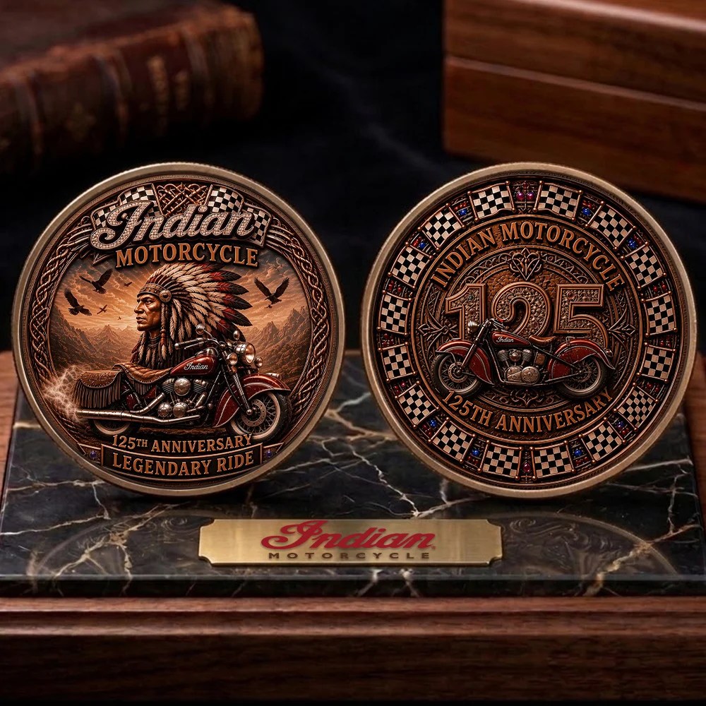 Indian Motorcycle 125th Anniversary Commemorative Coin – TMTHU8658