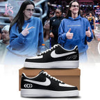 Indiana Fever Caitlin Clark Logo and Signatures Air Force Shoes