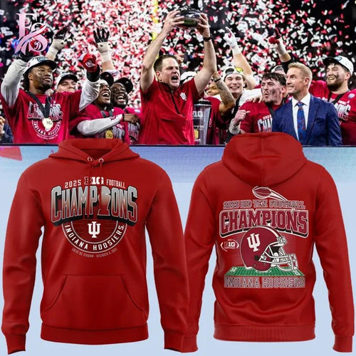 Indiana Hoosiers Big 10 Champions Locker Room Hoodie