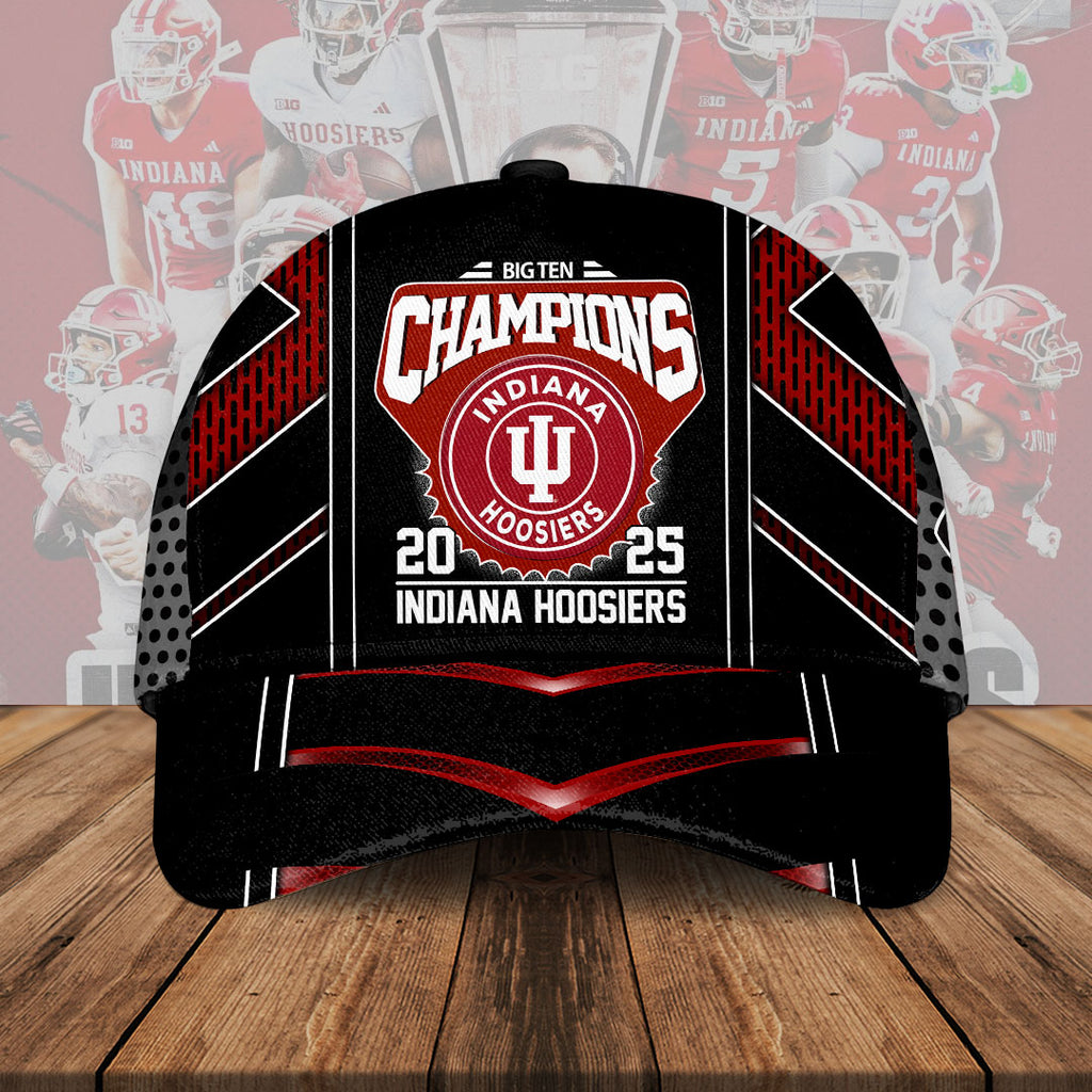 Indiana Hoosiers Football 2025 Big Ten Champions Classic Cap – HOATT15117