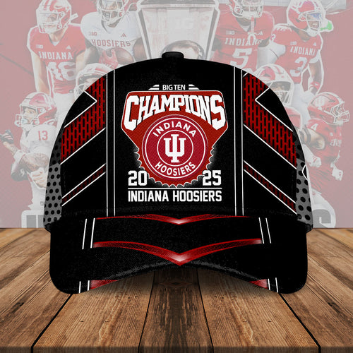 Indiana Hoosiers Football 2025 Big Ten Champions Classic Cap – HOATT15117