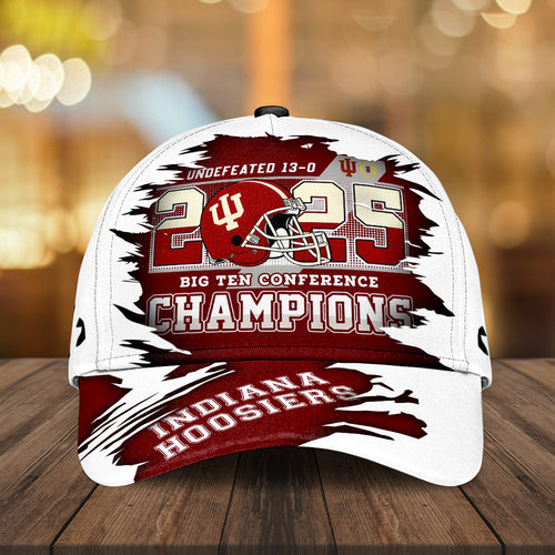 Indiana Hoosiers Football 2025 Big Ten Champions Classic Cap – MAITM14070