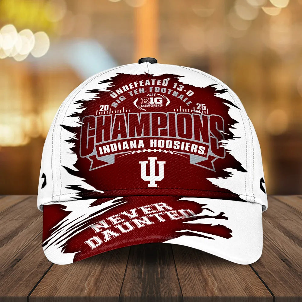 Indiana Hoosiers Football 2025 Big Ten Champions Classic Cap – MAITM14188