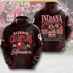 Indiana Hoosiers Football 2025 National Champions 3D Apparel – MAITM14559