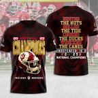 Indiana Hoosiers Football 2025 National Champions 3D Apparel – MAITM14514