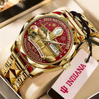 Indiana Hoosiers Football 2025 National Champions Alloy Luxury Quartz Watch – HOATT15844