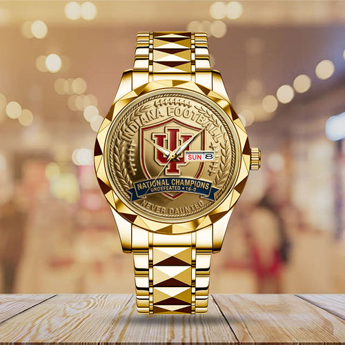 Indiana Hoosiers Football 2025 National Champions Alloy Luxury Quartz Watch – MAITM14532