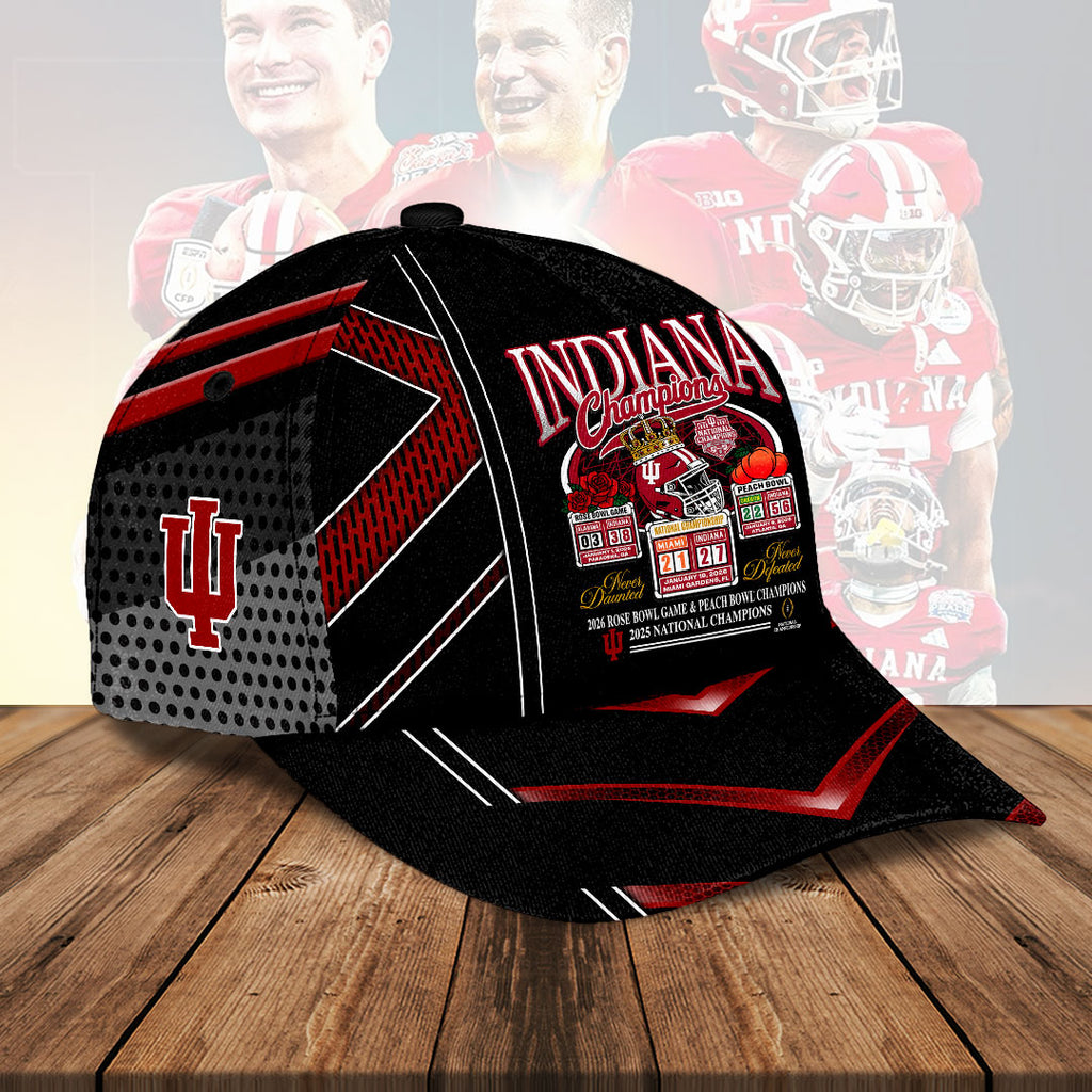 Indiana Hoosiers Football 2025 National Champions Classic Cap – HOATT15864
