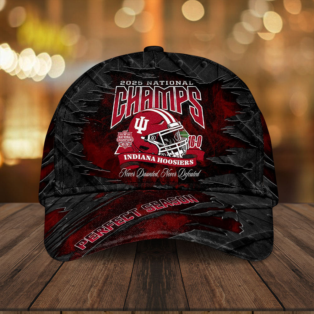 Indiana Hoosiers Football 2025 National Champions Classic Cap – HOATT15865