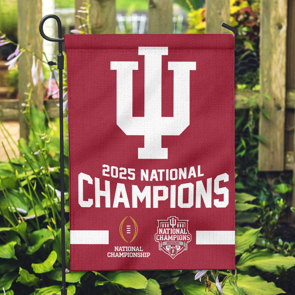 Indiana Hoosiers Football 2025 National Champions Double-side Garden Flag – HOATT15937