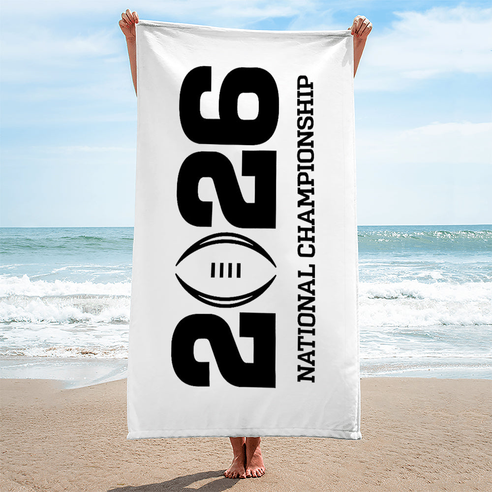 Indiana Hoosiers Football 2025 National Champions Rectangle Beach Towel – MAITM14518