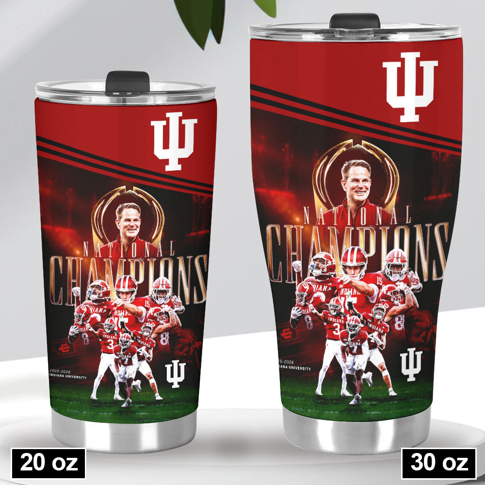 Indiana Hoosiers Football 2026 National Champions Tumbler Cup – HOATT15793