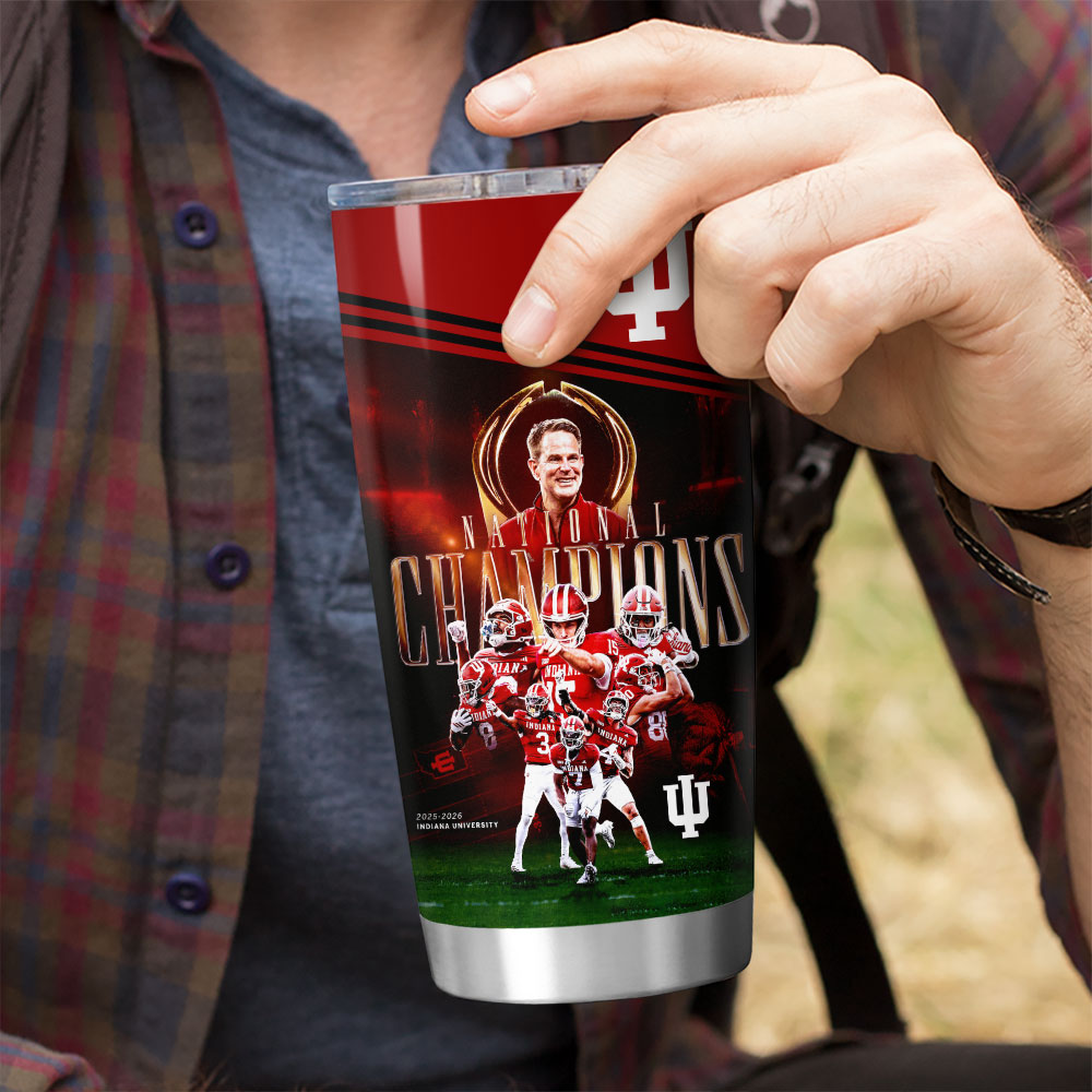 Indiana Hoosiers Football 2026 National Champions Tumbler Cup – HOATT15793