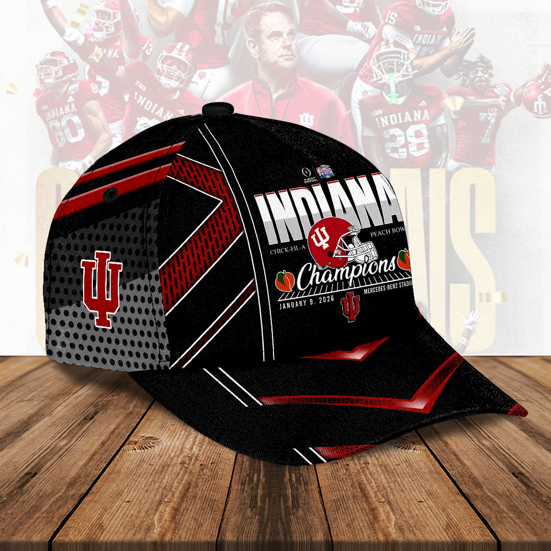 Indiana Hoosiers Football 2026 Peach Bowl Champions Classic Cap – HOATT15593