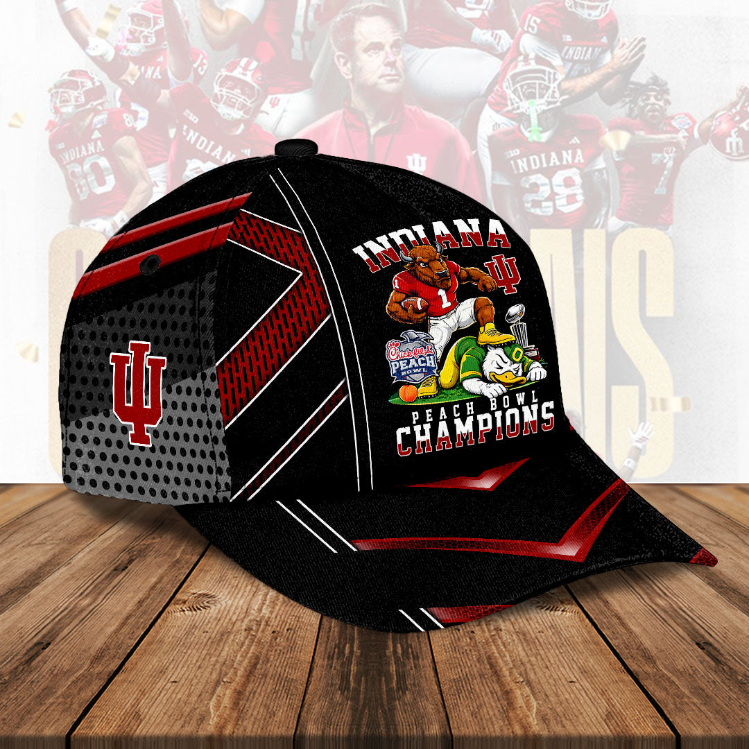 Indiana Hoosiers Football 2026 Peach Bowl Champions Classic Cap – HOATT15596