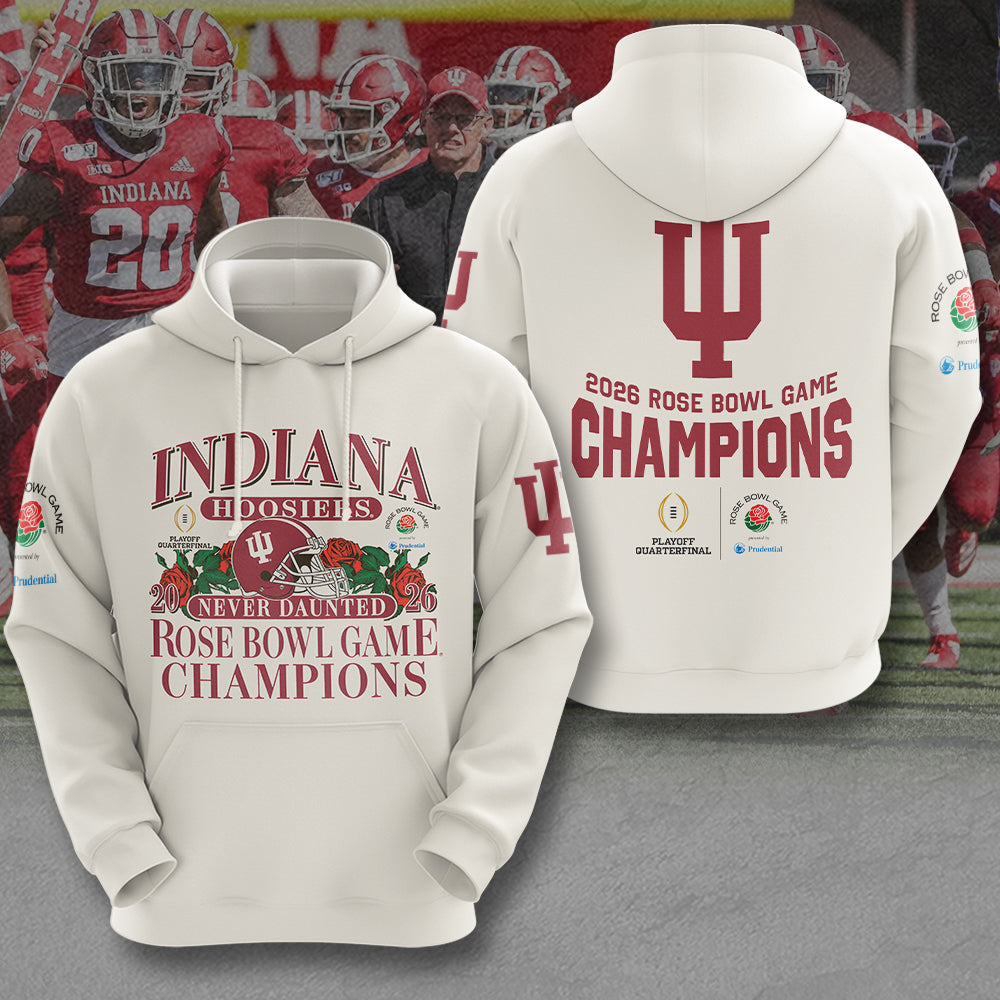 Indiana Hoosiers Football 2026 Rose Bowl Champions 3D Apparel – MAITM14290