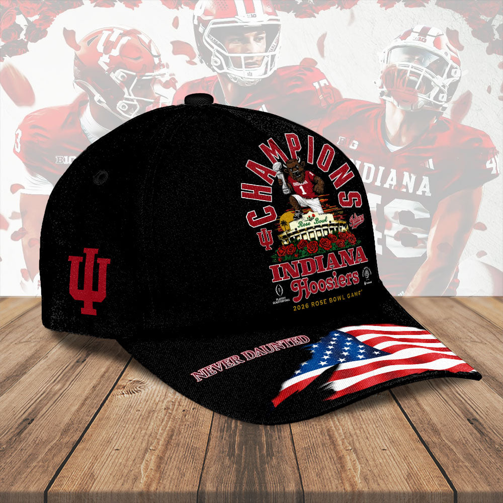 Indiana Hoosiers Football 2026 Rose Bowl Champions Classic Cap – HOATT15451