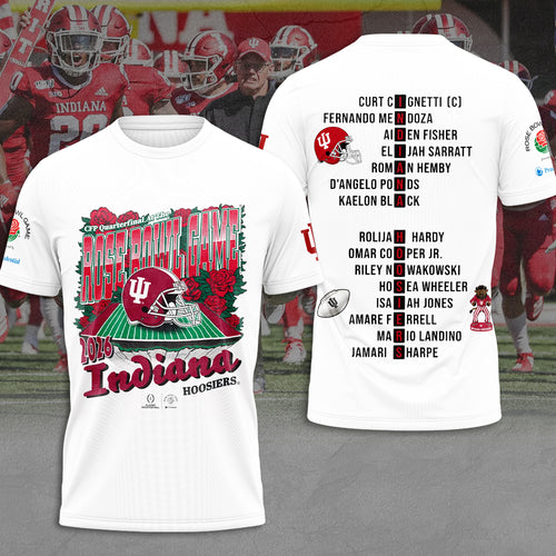Indiana Hoosiers Football 2026 Rose Bowl 3D Apparel – MAITM14161