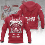 Indiana Hoosiers Football 3D Apparel – TANTN19258