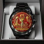 Indiana Hoosiers Football Black Stainless Steel Watch – TANTN19262