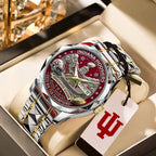 Indiana Hoosiers Football 2025 Big Ten Champions Alloy Luxury Quartz Watch – MAITM14030