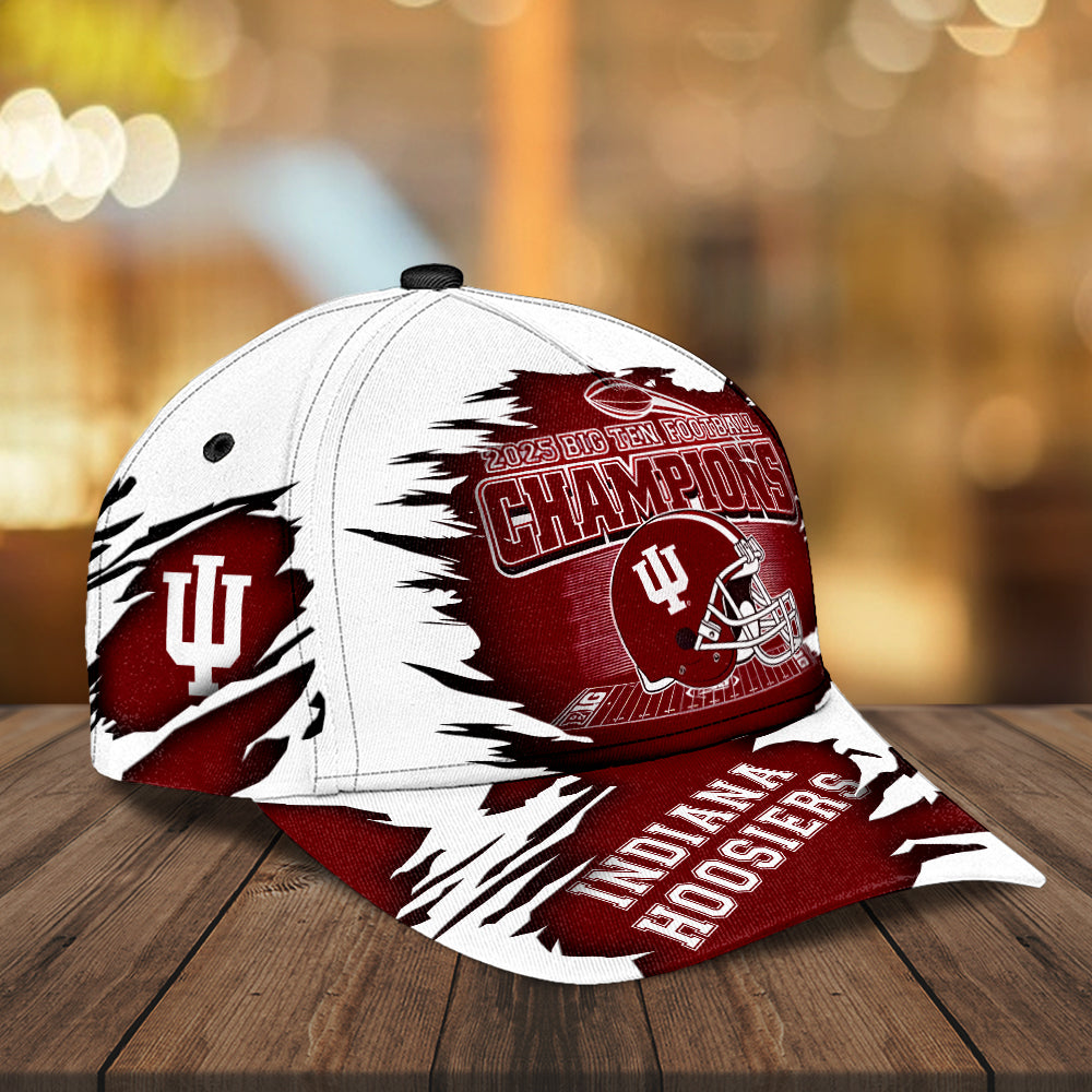 Indiana Hoosiers Football 2025 Big Ten Champions Classic Cap – MAITM13997