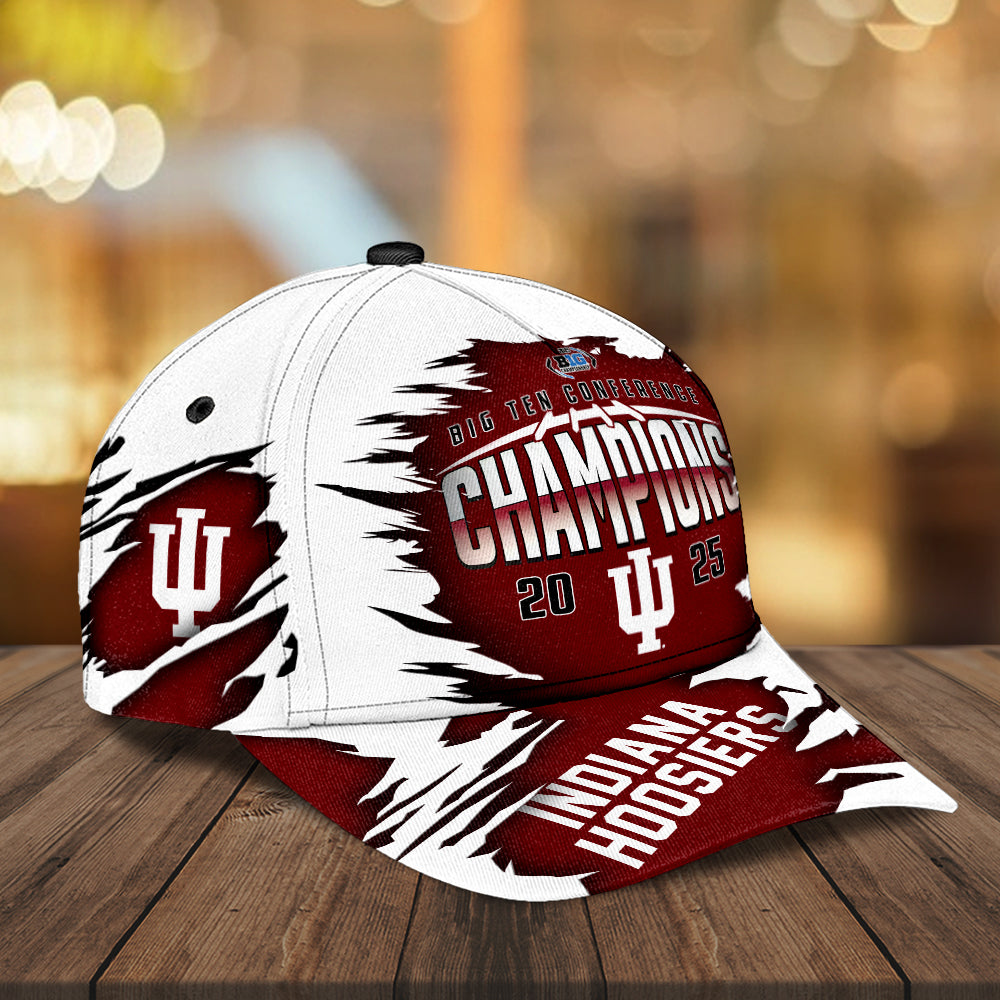 Indiana Hoosiers Football 2025 Big Ten Champions Classic Cap – MAITM13998
