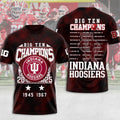 Indiana Hoosiers Football 2025 Big Ten Champions 3D Apparel – MAITM14007