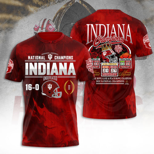 Indiana Hoosiers Football 2025 National Champions 3D Apparel – TANTN20877