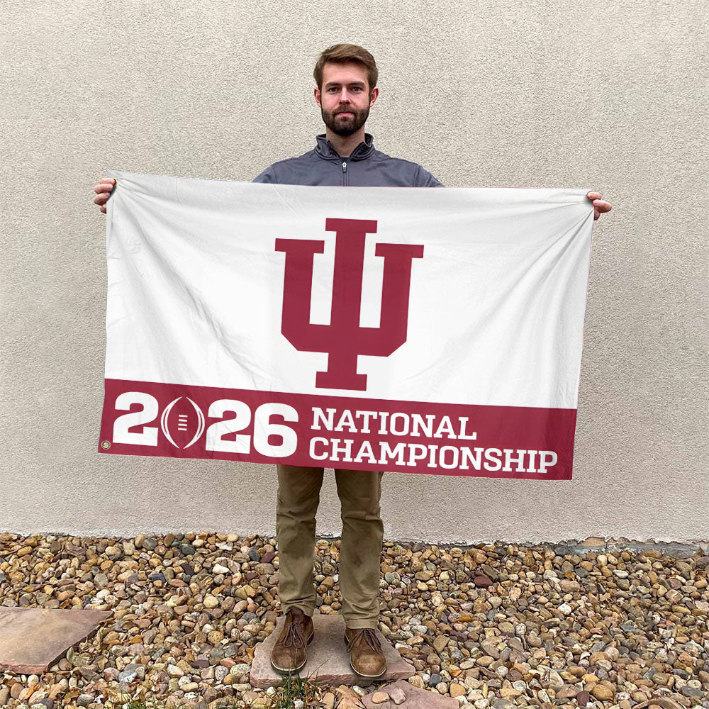 Indiana Hoosiers Football 2026 National Championship 3D Double-side House Flag – TANTN20130