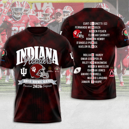 Indiana Hoosiers Football 2026 Rose Bowl 3D Apparel – MAITM14027