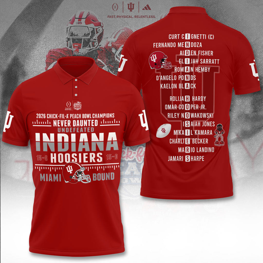 Indiana Hoosiers Football 3D Apparel – TANTN20131