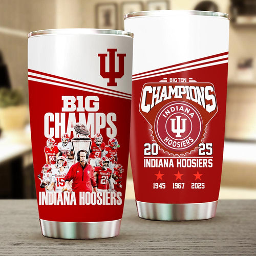 Indiana Hoosiers Football 2025 Big Ten Champions Tumbler Cup – HOATT15121