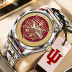 Indiana Hoosiers Football 2025 National Champions Alloy Luxury Quartz Watch – HOATT15797