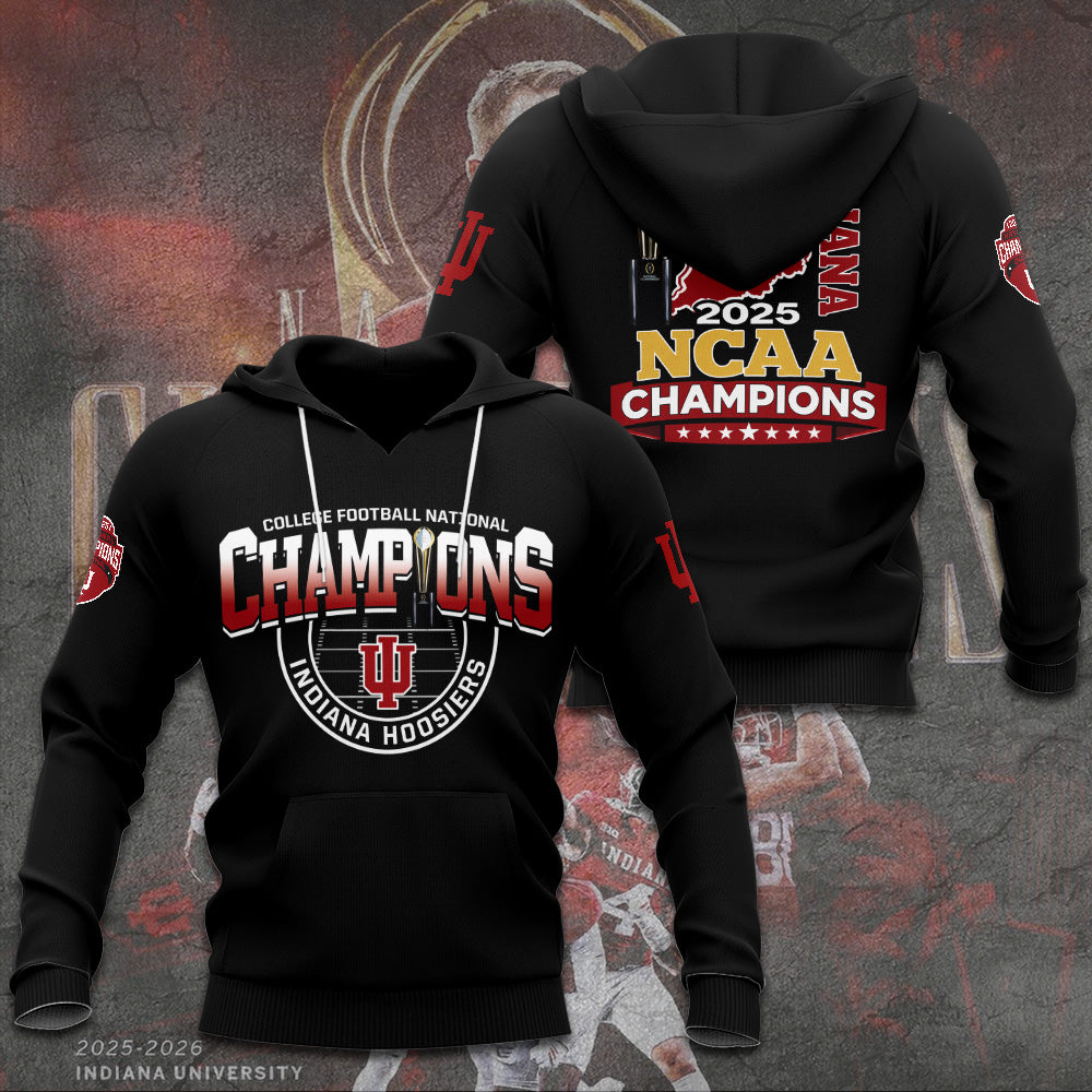 Indiana Hoosiers Football 2025 National Champions 3D Apparel – TANTN20428