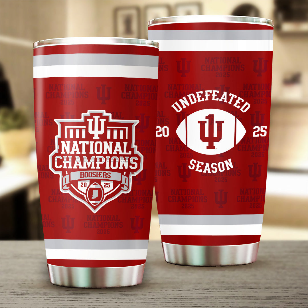 Indiana Hoosiers Football 2025 National Champions Tumbler Cup – TANTN20465