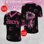 Personalized Indianapolis Colts x Breast Cancer Awareness 3D Football Jersey – MAITM12848