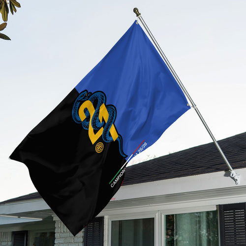 Inter Milan Campioni D'Italia 25/26 3D Double-side House Flag – TANTN22645